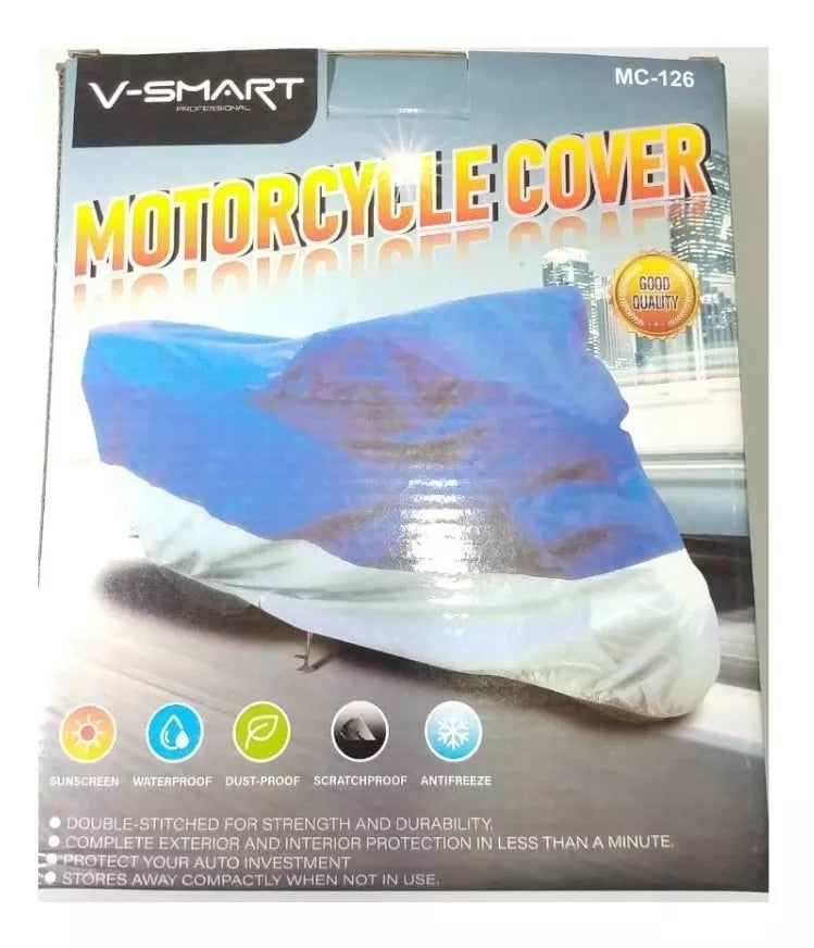 Carpa Funda Lona Cubre Moto Bicicleta MOTORBIKE SILVER TECH