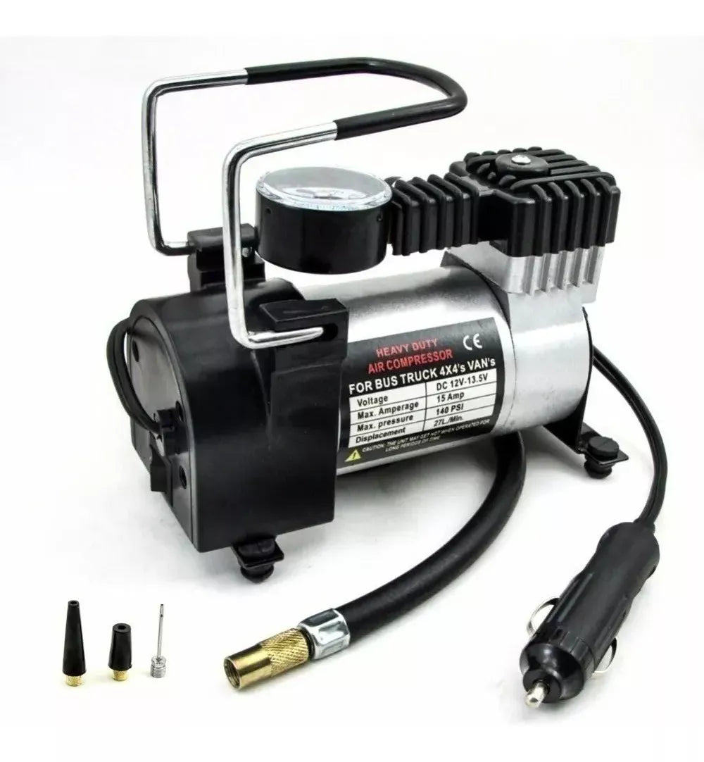 Compresor De Aire Calgary 150 Psi Para Vehículos 12v / Color Plateado Frecuencia 150psi