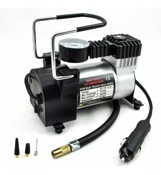 Compresor De Aire Calgary 150 Psi Para Vehículos 12v / Color Plateado Frecuencia 150psi