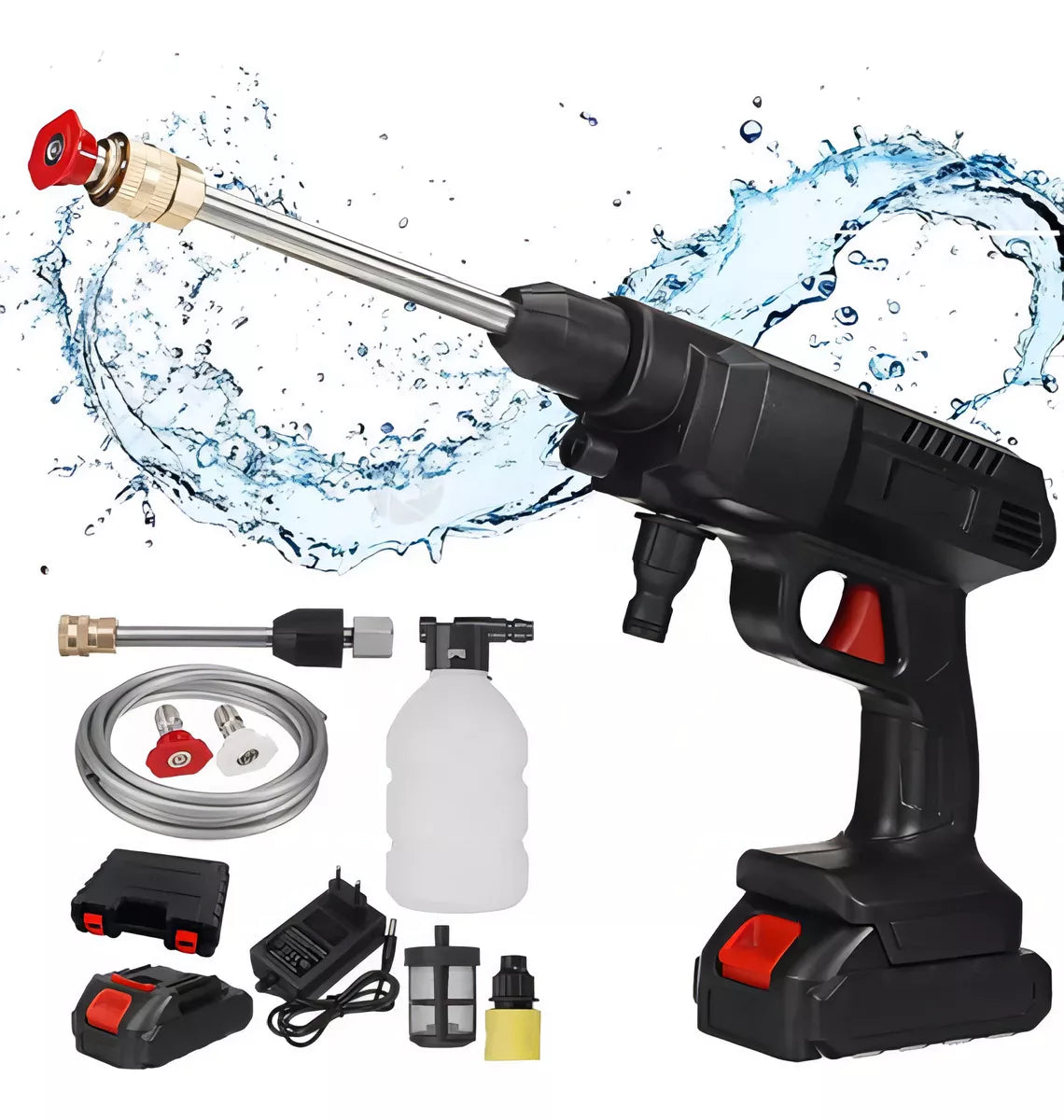 Hidrolavadora Inalámbrica 48V 2 Baterías + Maleta Y Accesorios