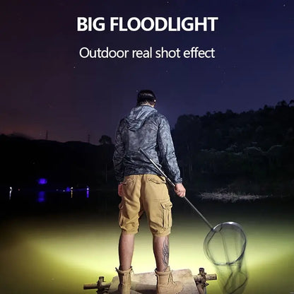 Linterna Led frontal impermeable recargable por USB luz de cabeza súper brillante para acampar de pesca al aire libre Linterna Minero